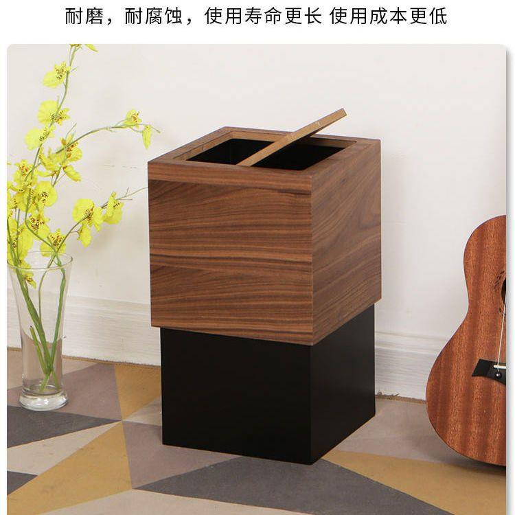 简约风ins网红款木质垃圾