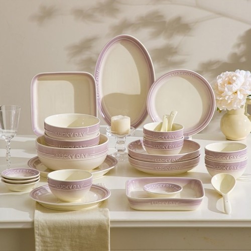 陶瓷釉下彩餐具碗盘餐具套装全套家庭装碗筷套装家庭装碗盘套装