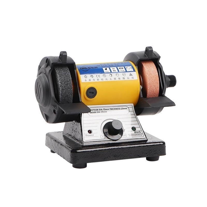 台式砂轮机立式沙轮磨刀石家用小型电动打磨机环保除尘重型工业级
