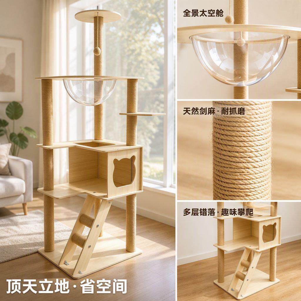 猫爬架猫窝猫别墅猫玩具