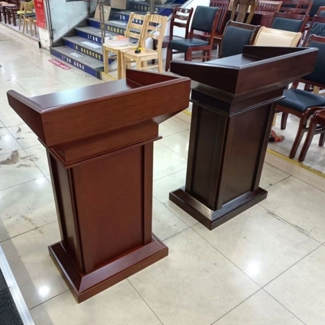 演讲台发言台实木发言席讲桌简约现代迎宾台接待台会议主席台包邮