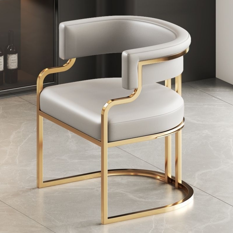 设计师款单人商务椅轻奢高档洽淡接待茶椅美甲美容售楼处专用椅