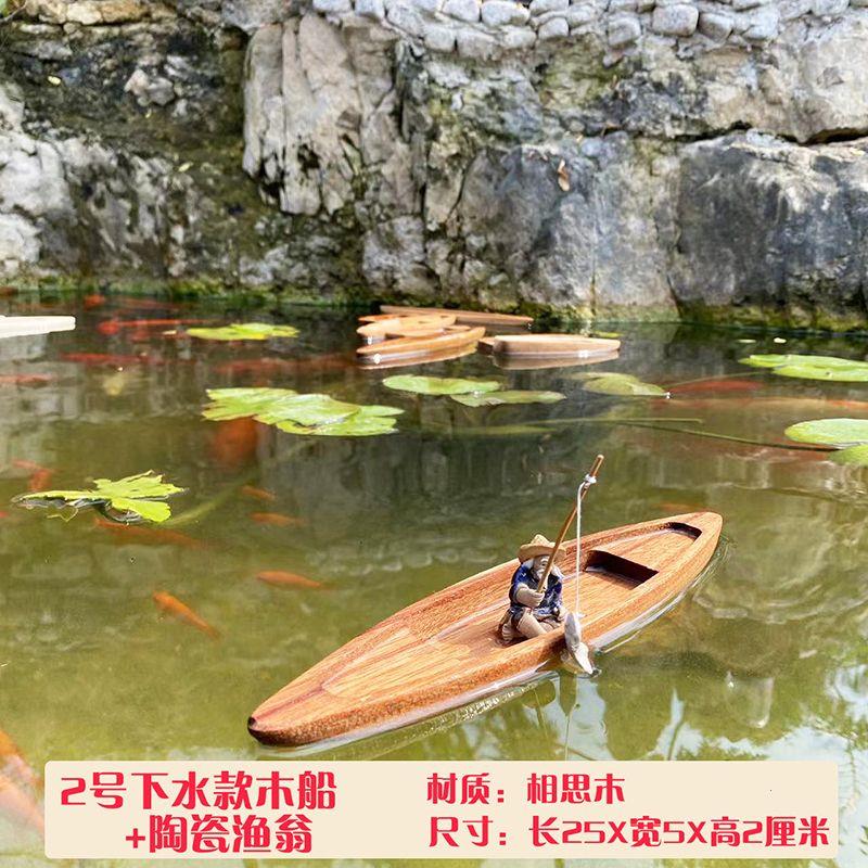 小木船乌篷船可下水摆件