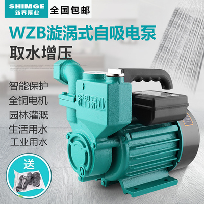 新界铸铁电动自吸泵家用增压泵抽水泵普通型循环泵管道泵