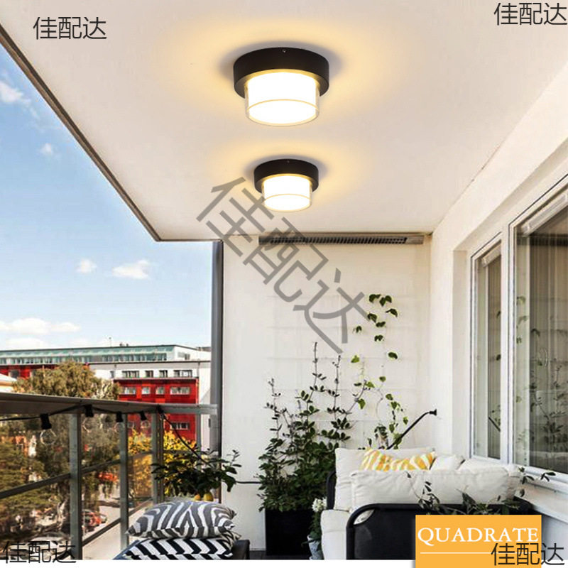 户外吸顶灯防水阳台走廊楼梯入户大门凉亭过道别墅庭院led吸
