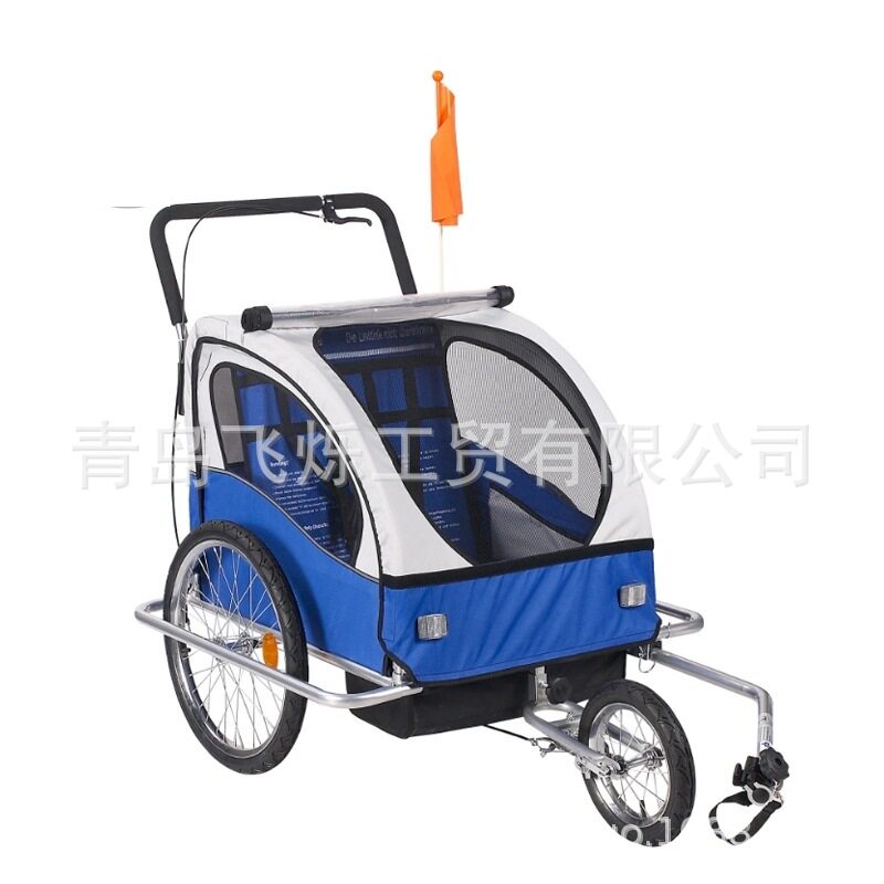 可折叠大型宠物推车自行车拖车病拉车便携遛狗车宠物助力车