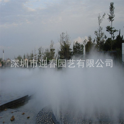 工地路面人造雾除尘降温景观