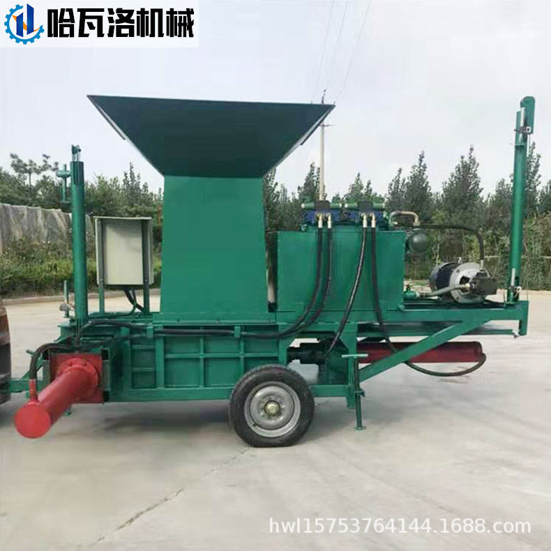 养殖场冬季草料储存打包机 玉米秸秆打包装袋机 卧式青贮装袋机