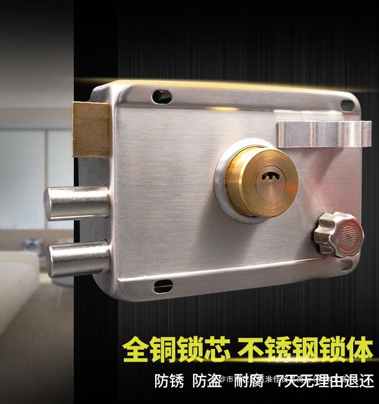 老式防盗门锁外装门锁室内房门锁木门锁老式房门锁不锈钢铁门锁