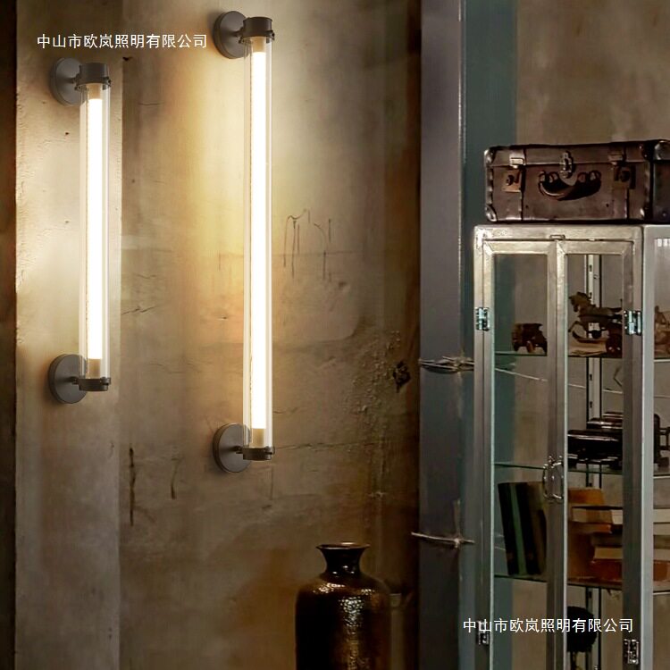 美式复古工业风壁灯设计师创意餐厅酒吧咖啡馆过道装饰长条壁灯