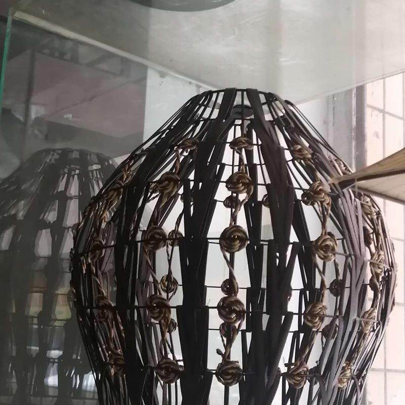 中式宫灯茶楼酒店宾馆古镇农家装饰灯具手工艺术创意竹编装饰吊灯