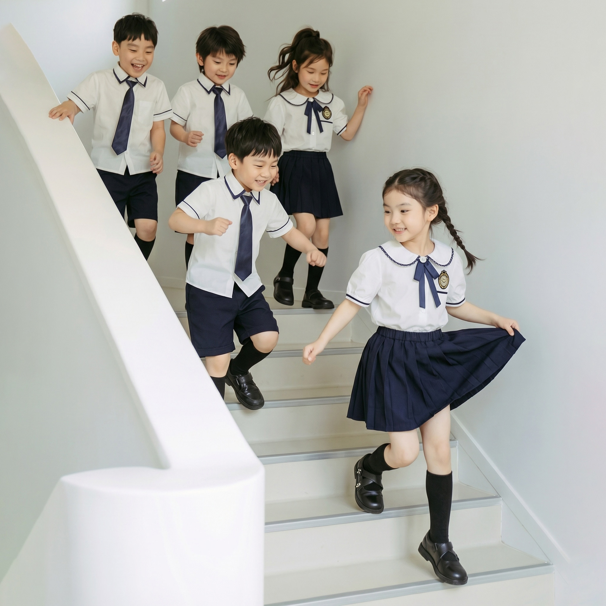 六一儿童表演服幼儿园毕业照学院风校服套装男女童合唱演出服班服