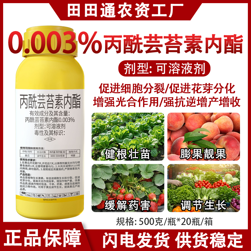 0.003%丙酰芸苔素内酯黄瓜调节生长剂促进花芽细胞分裂生长调节剂