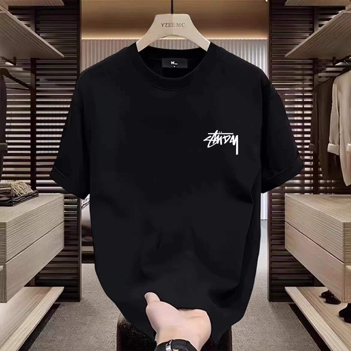 NASA联名重磅t恤男生短袖夏季潮牌潮流半截袖复古上衣服,男装,T恤,淘宝优惠券,粉丝福利购,淘宝优惠卷