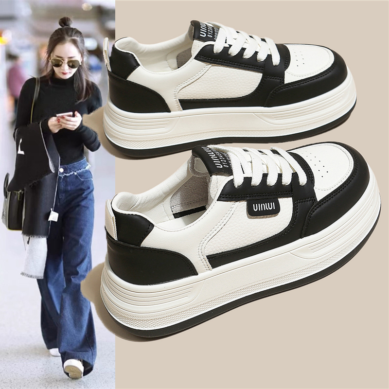 【甄选推荐】小白板鞋女厚底新款