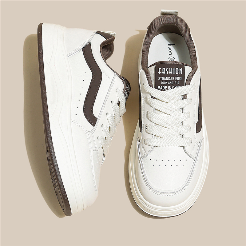 【甄选推荐】小白板鞋女厚底新款