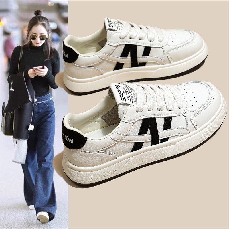 德训小白鞋女生百搭春秋平厚底2026夏季新款网红爆单休闲运动板鞋,女鞋,时尚休闲鞋,淘宝优惠券,粉丝福利购,淘宝优惠卷