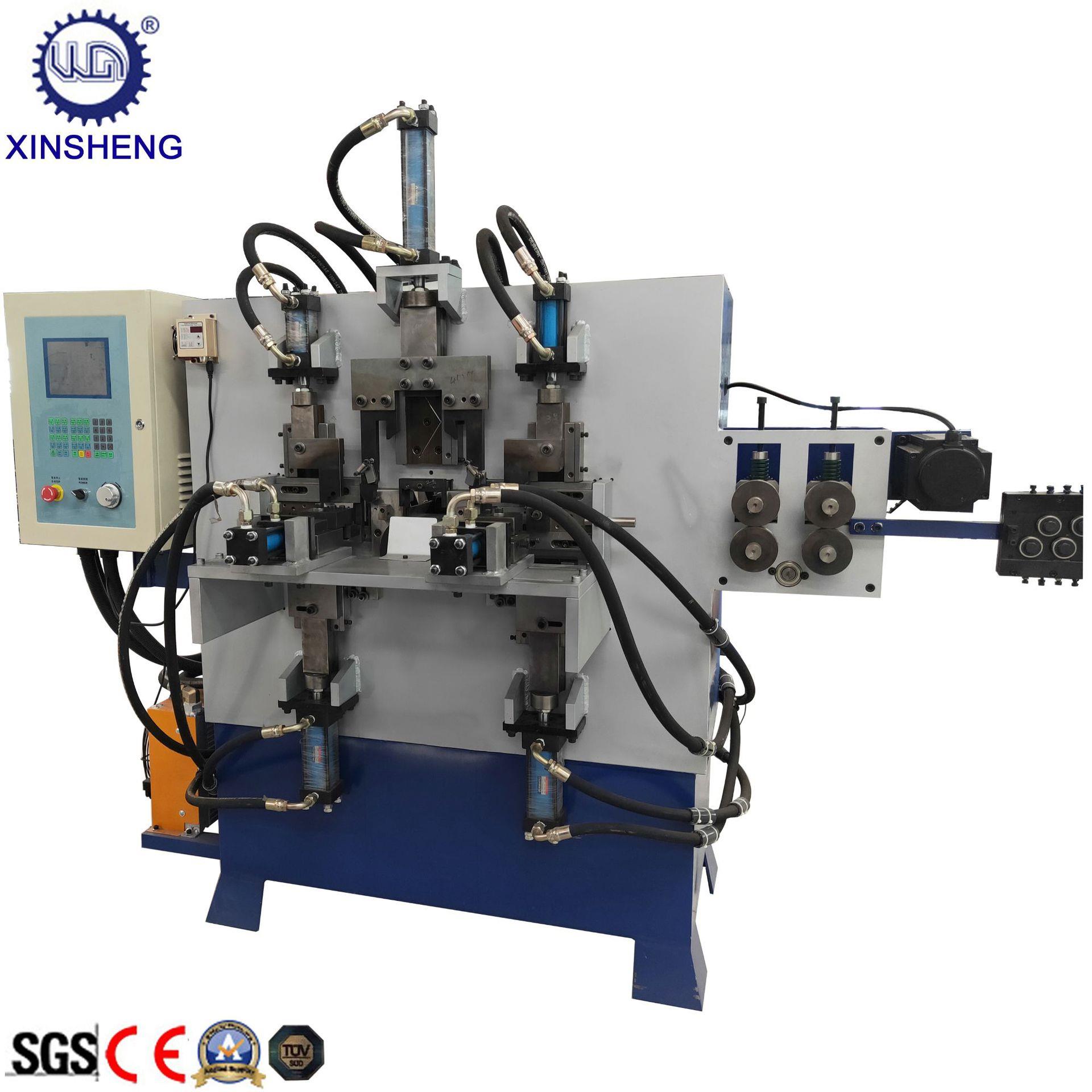 铁提手铁扣成型机GT-CN-5R机丝厂家 自动穿胶柄钢桶钩 金属提折弯