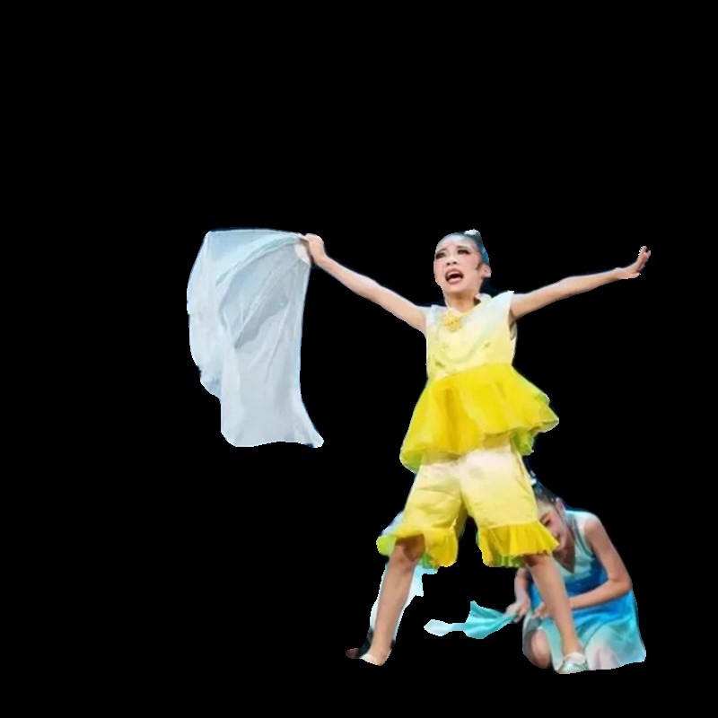 第十二届小荷风采俺是黄河水演出服可变装舞蹈表演服鱼骨软扇道具