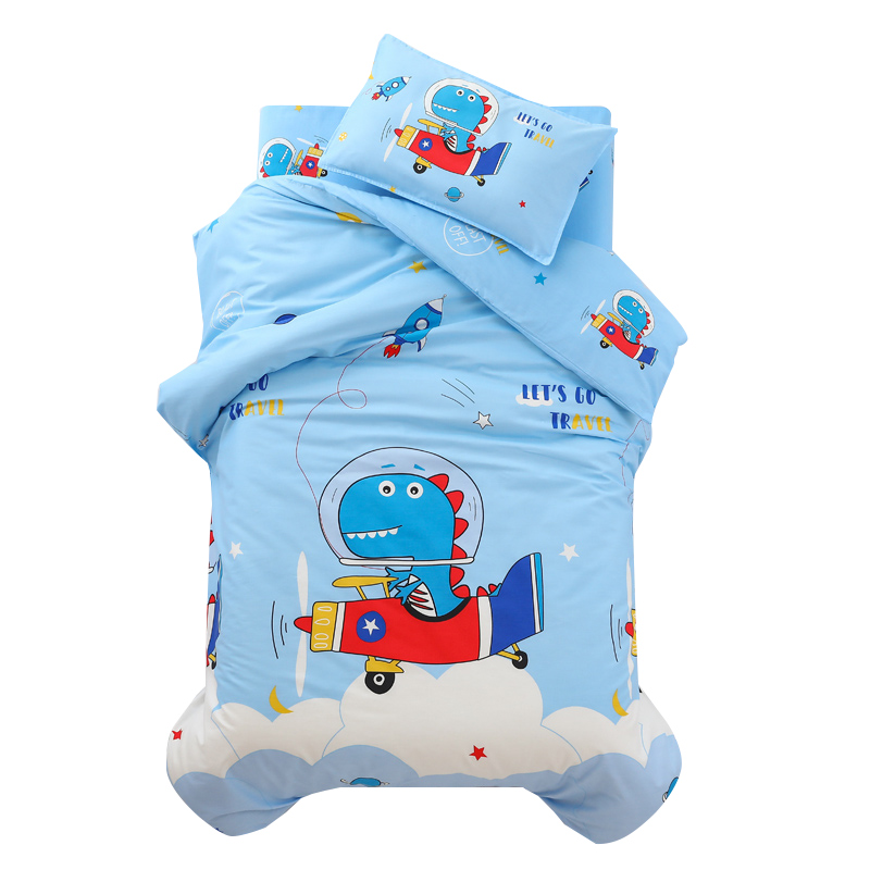 纯棉床品儿童幼儿园被子三件套入园专用午睡被褥六件套午托班