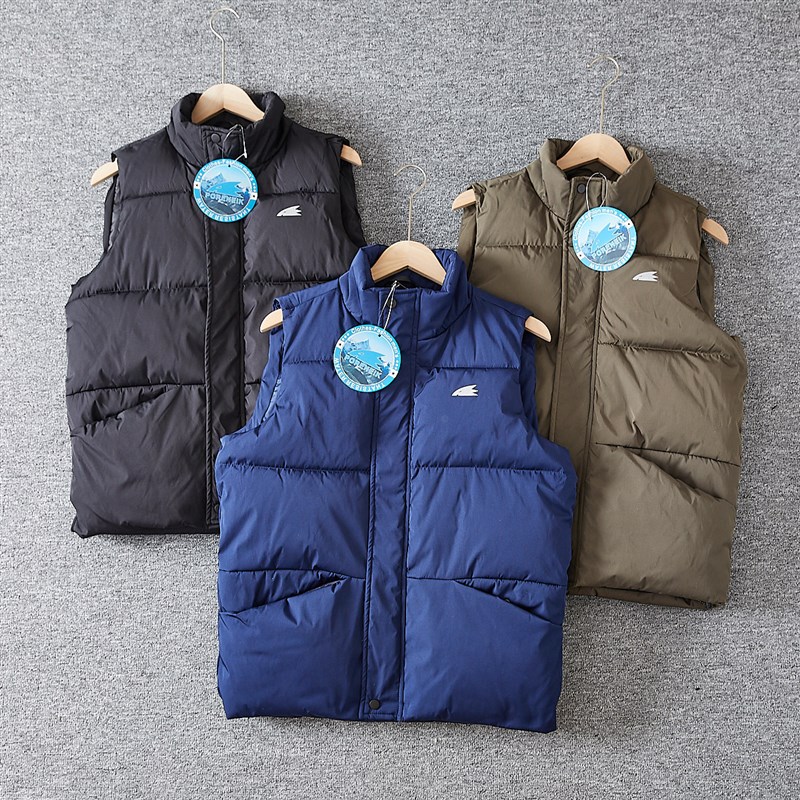 砖业户外!中空保暖纤维!防风防泼水!冬季男立领加厚棉马甲背心