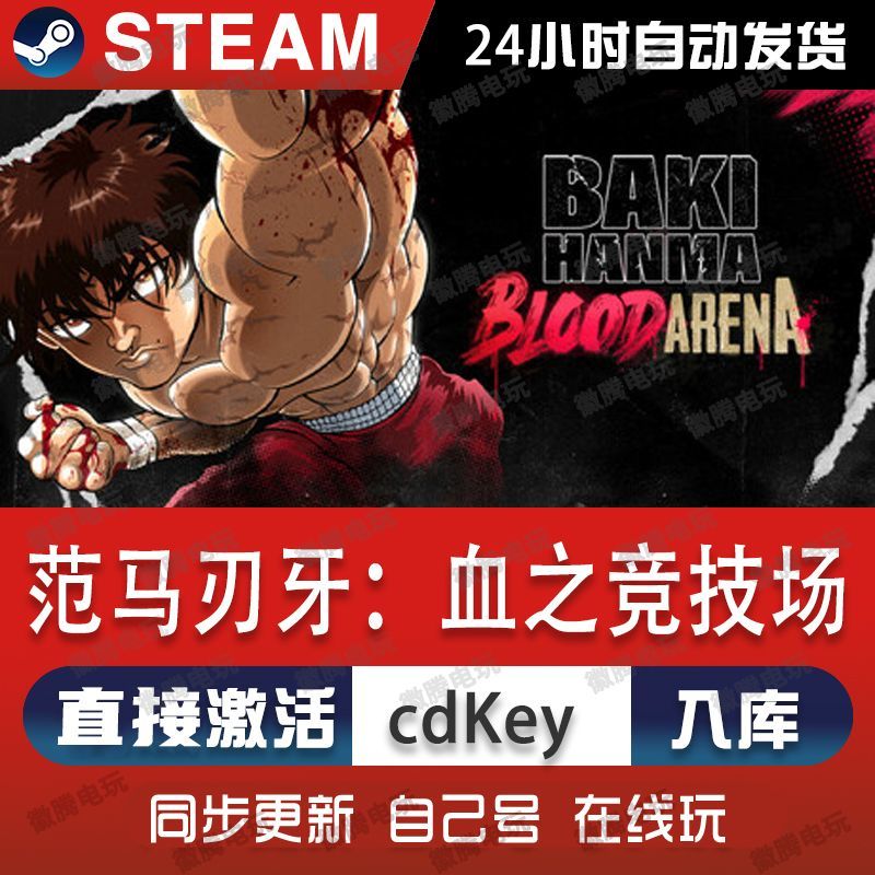 范马刃牙:血之竞技场steam游戏cdkey激活码单机电脑游戏全球区pc