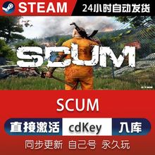 SCUM steam激活入库cdkey在线电脑游戏激活兑换码 SCUM永久单机