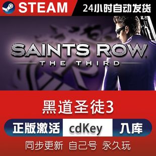 steam黑道圣徒3激活码CDKey在线电脑单机游戏兑换码入库