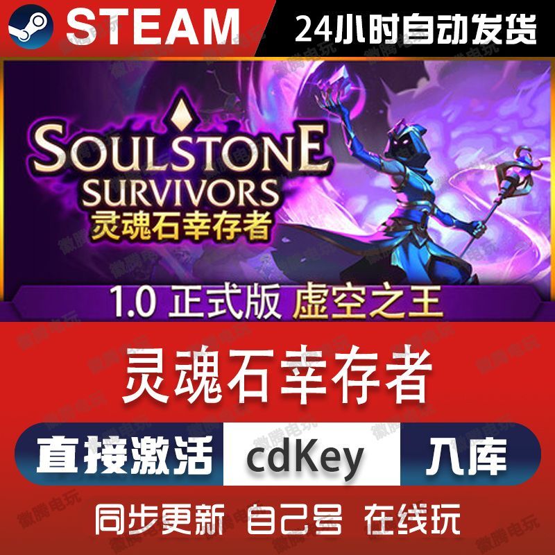 灵魂石幸存者steam游戏cdkey激活码单机电脑游戏全球区兑换入库pc