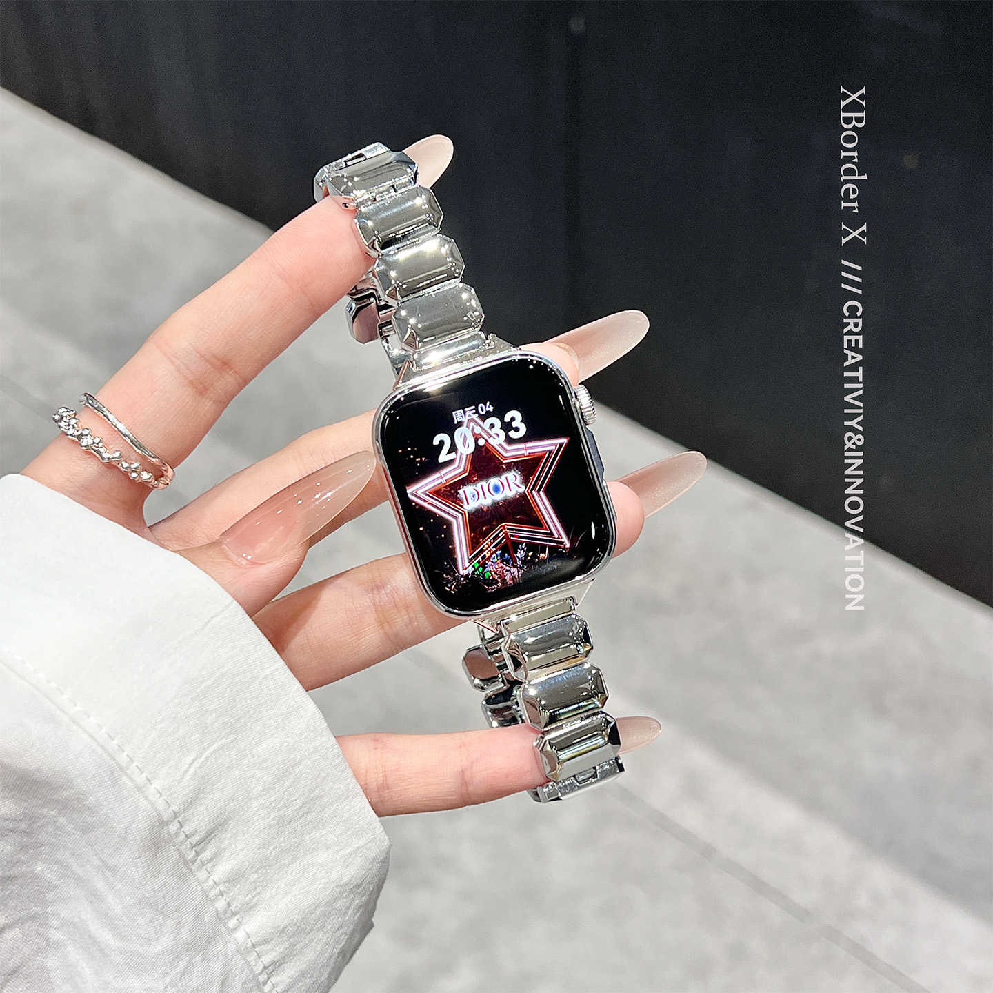 【创意小方糖】适用华为fit4手表Fit3表带夏蝴蝶扣个性高级感女款