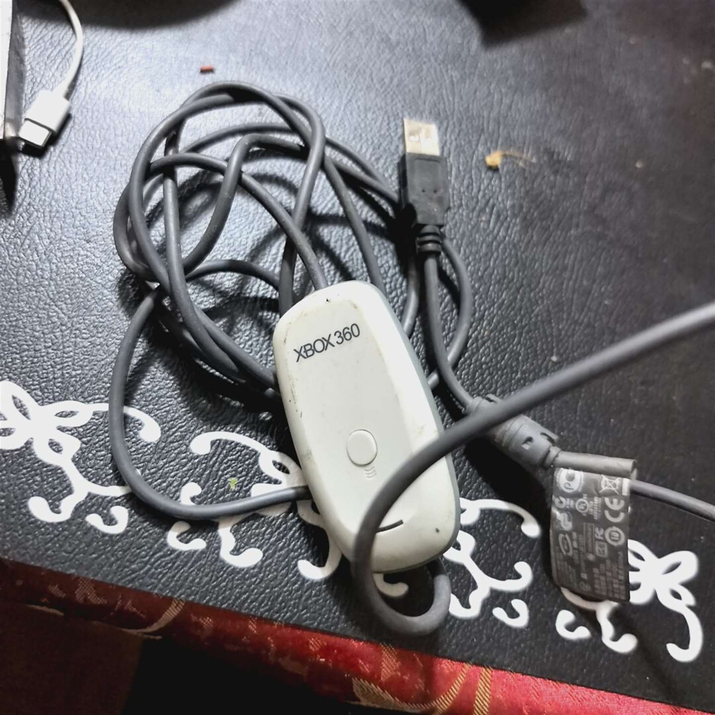 维修360无线手柄PC接器 白色 带线 接口 接议价