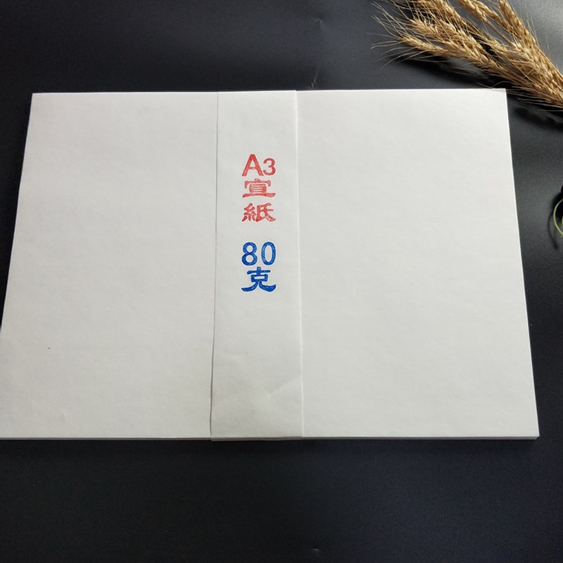 A3 A4打印宣纸生宣加厚书画版画山水画学生写生素描练习