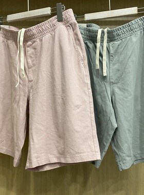 男装女装水洗针织松紧短裤休闲棉质中裤子R474129 477950 467797