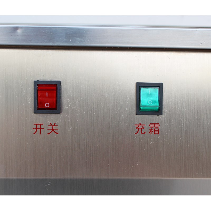 手动单锅炒冰机加大方锅炒冰淇淋厚切酸奶机2200瓦大功率商用摆摊