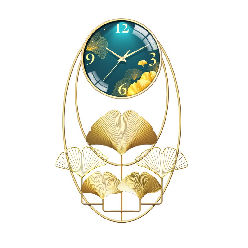 新中式客厅挂钟家用时尚创意个性艺术钟表玄关餐厅挂墙装饰时钟