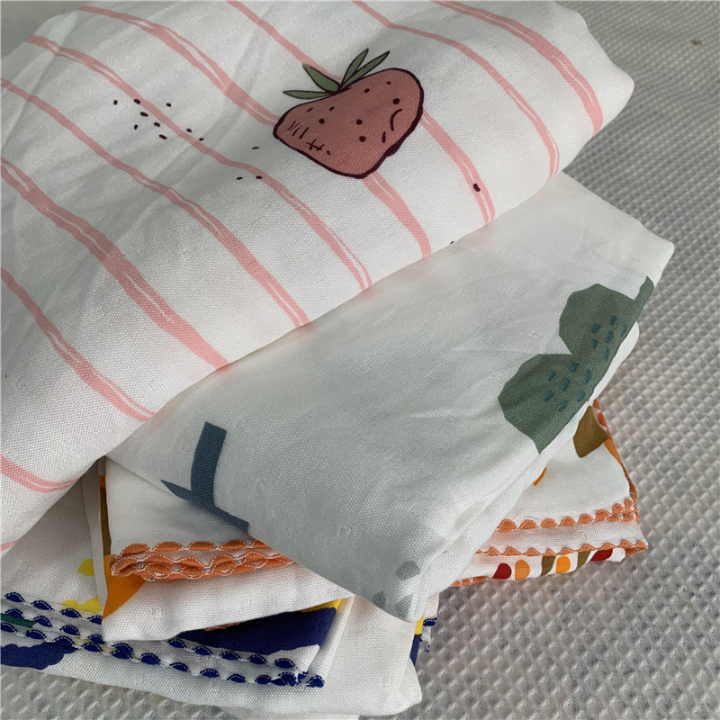 柔软轻便竹纤维双层盖毯150*200简约凉爽毯子空调多功能凉感毯