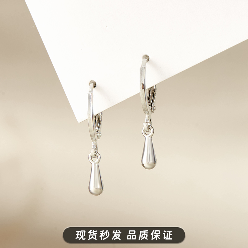 水滴耳环耳扣女轻奢小众设计高级感新款爆款简约不掉色冷淡风耳环