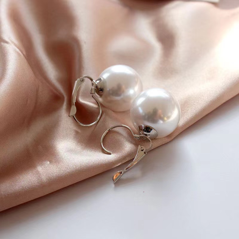 韩版简约大珍珠耳环女