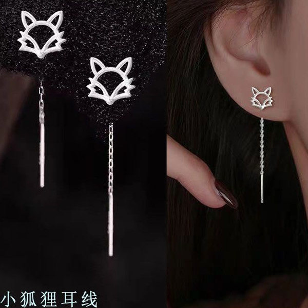 狐狸耳线养耳洞睡觉免摘