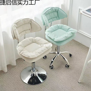 美甲桌椅吧台椅子顾客椅升降滑轮转椅美甲师椅子凳美睫化妆椅