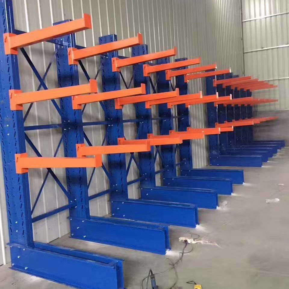 悬臂货架重型仓库仓储加厚钢管五金布匹工业厂房铝型材托臂式架子