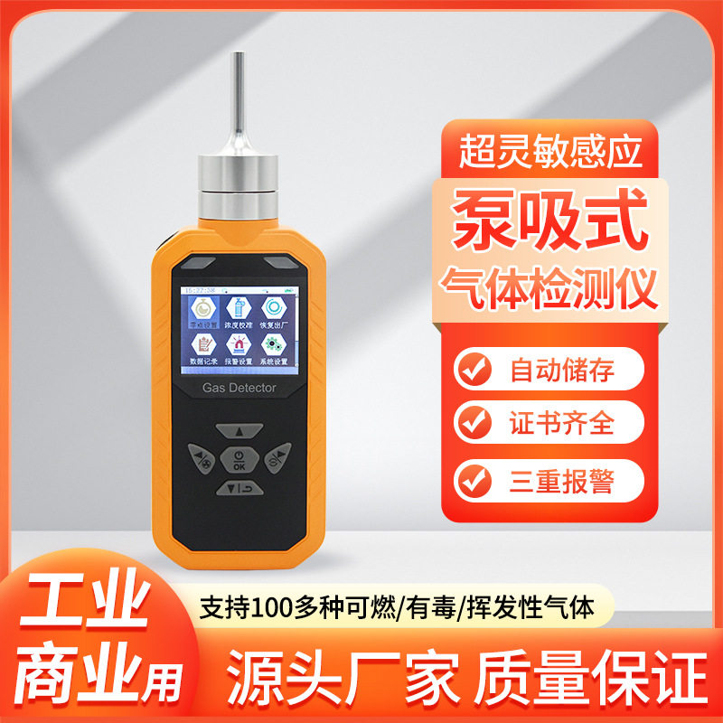 泵吸式气体检测仪语音三重报警