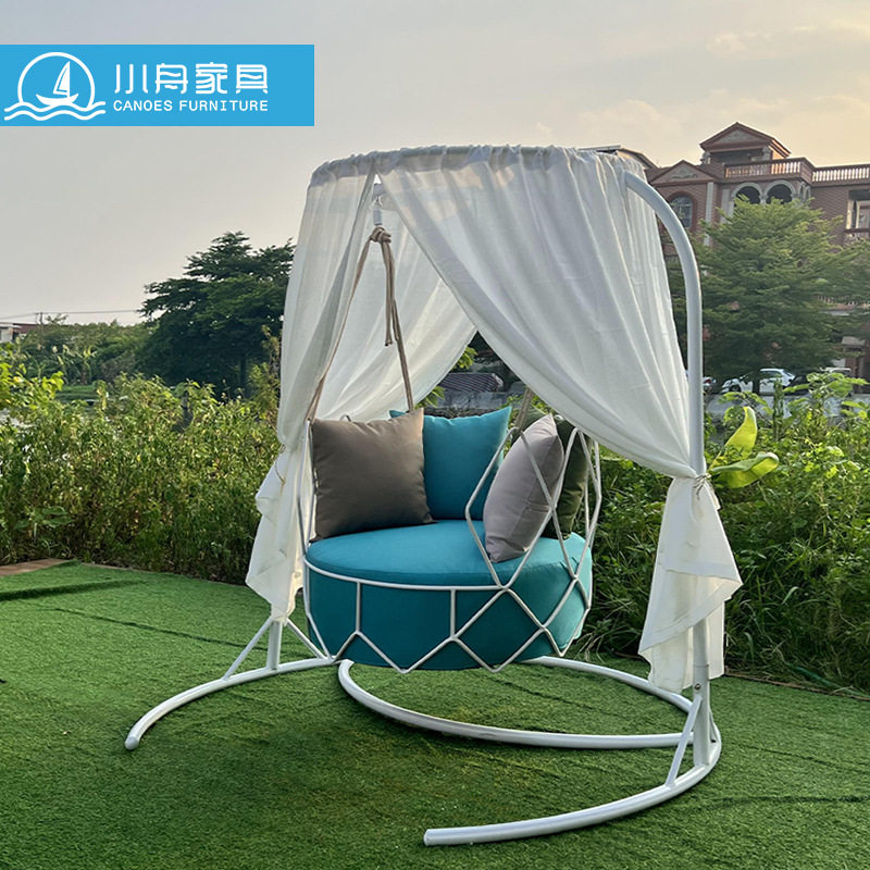 户外庭院秋千吊篮秋千网红单人吊椅室外摇篮椅阳台休闲室内吊篮