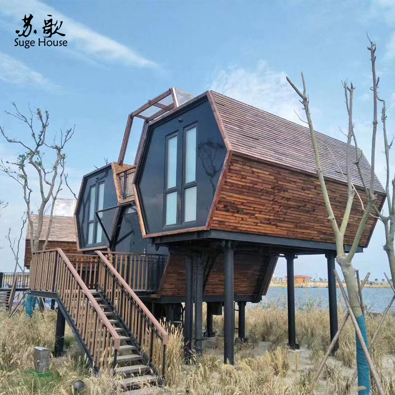 轻钢木屋度假别墅设计建造