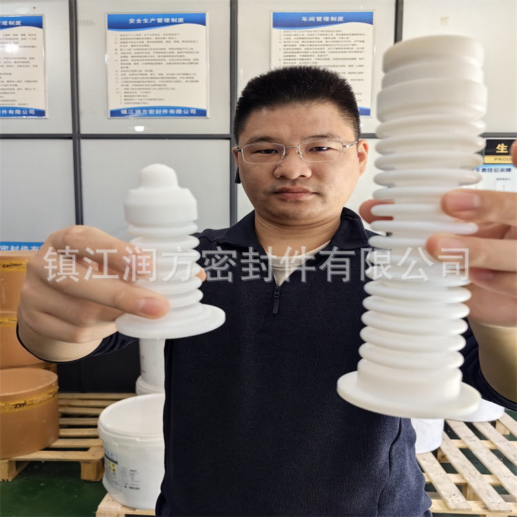 供应氟塑料PTFE拉伸非标异形波纹管材F4软连接四氟软管拉伸圆弧