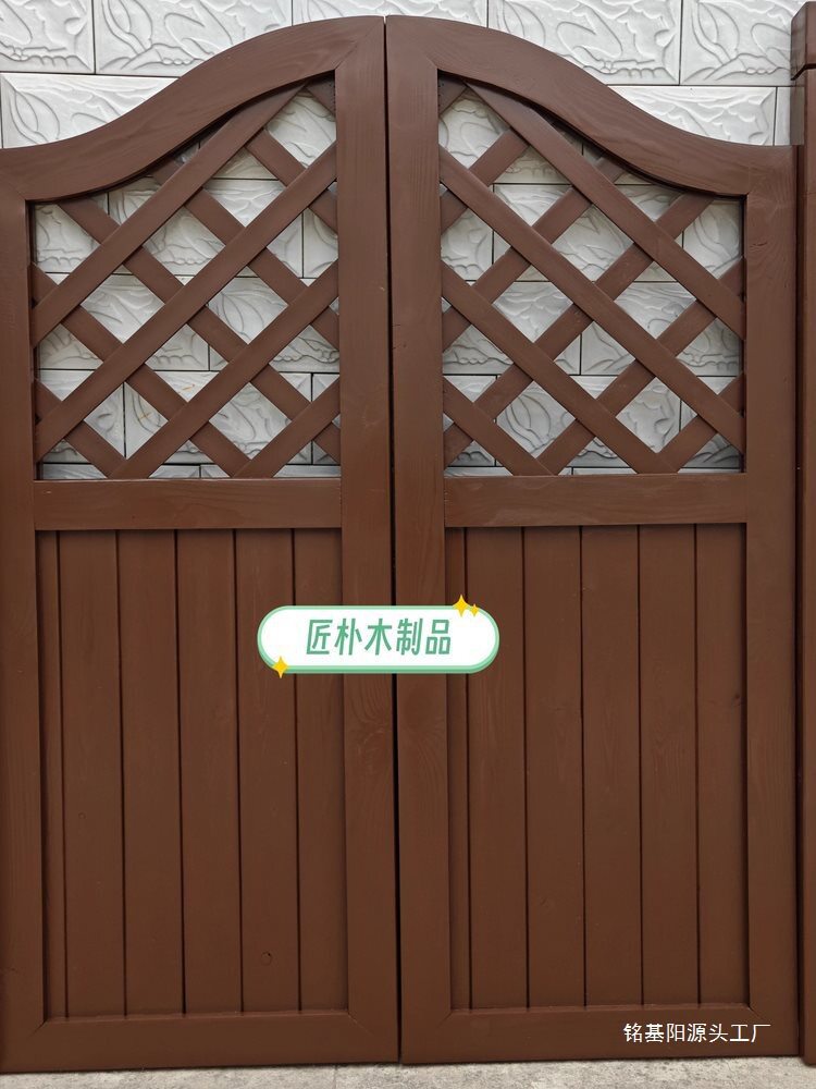 防腐木门庭院木栅栏门花园门小门篱笆门半腰门室内院子门入户门风