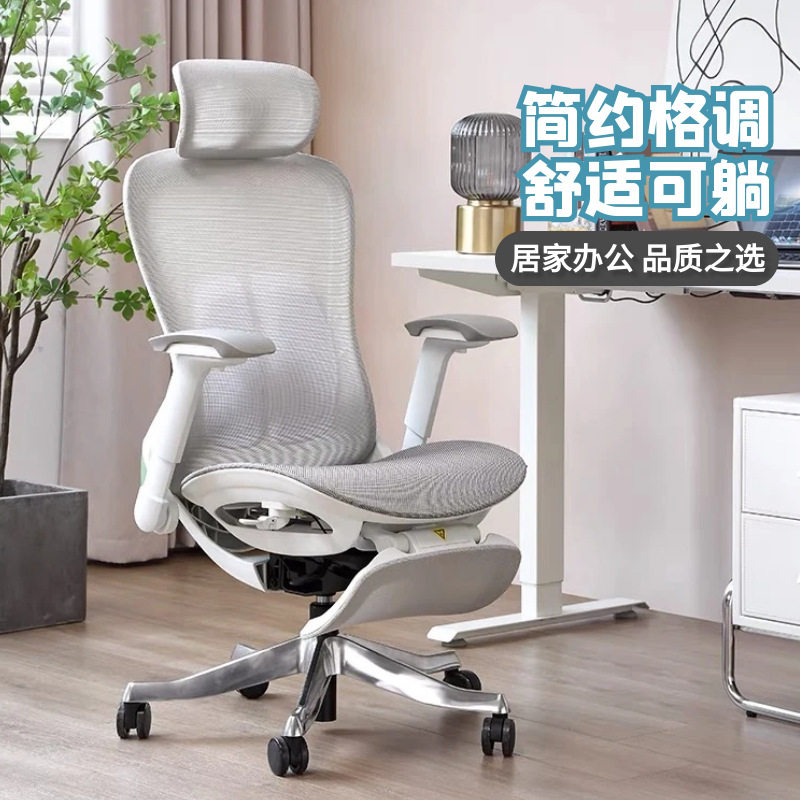 人体工学升降电竞办公椅舒适久坐电脑椅家用可躺两用书房转椅椅子
