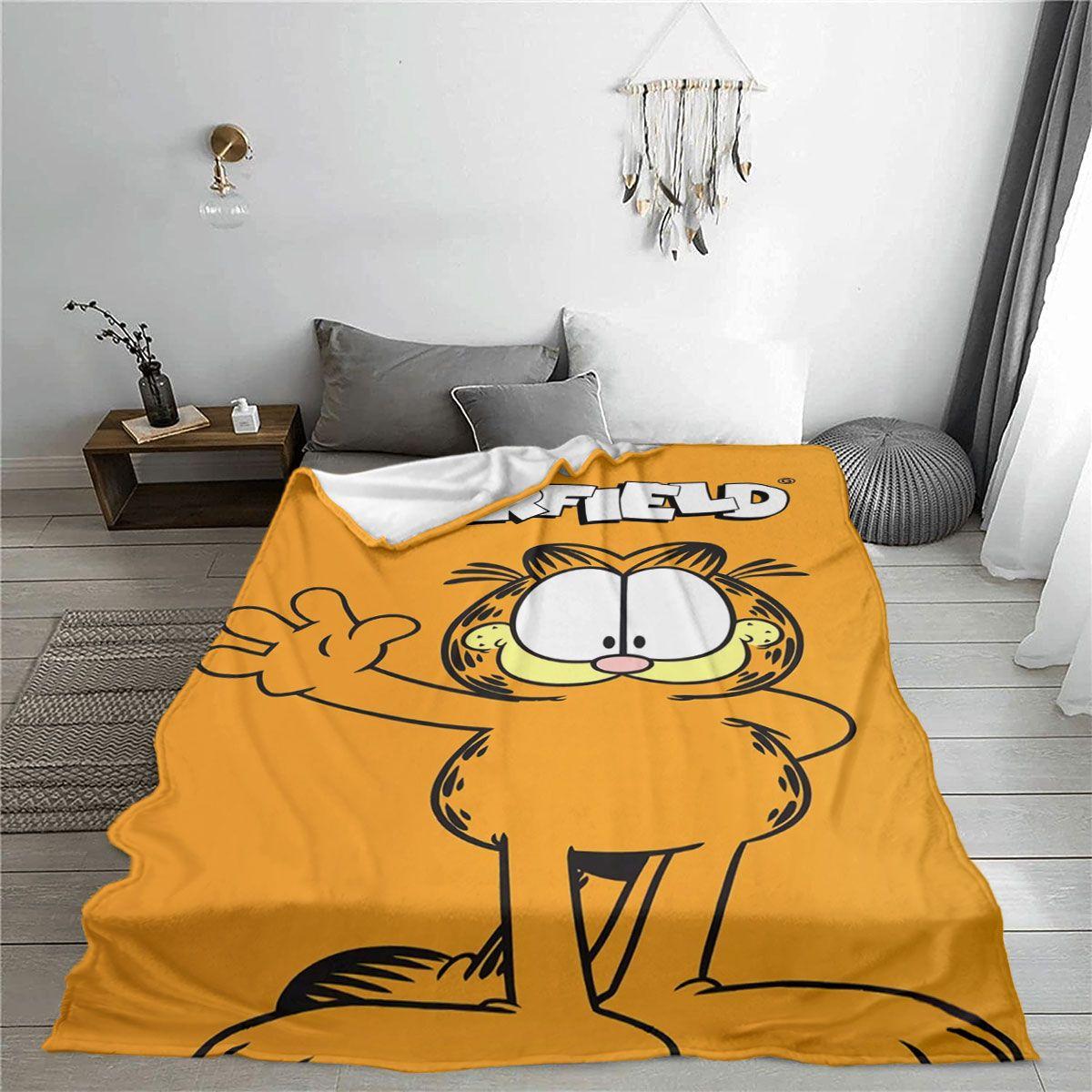 加菲猫毛毯法兰绒毯子办公室午睡