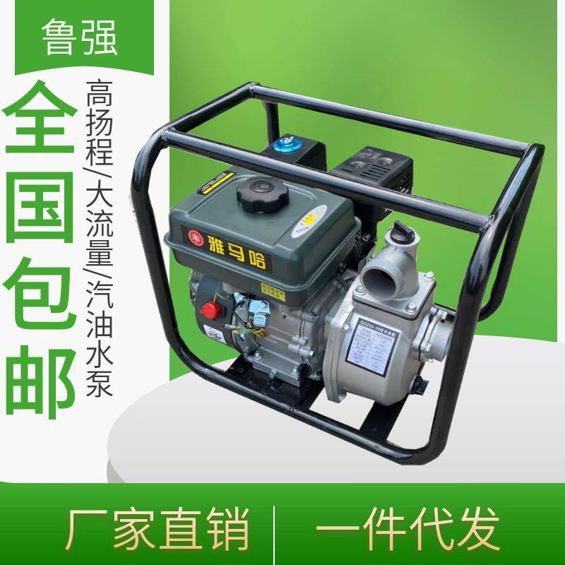 汽油自吸泵鲁强厂家供应汽油两寸自吸抽水泵柴油水泵离心抽水机 - 实物图