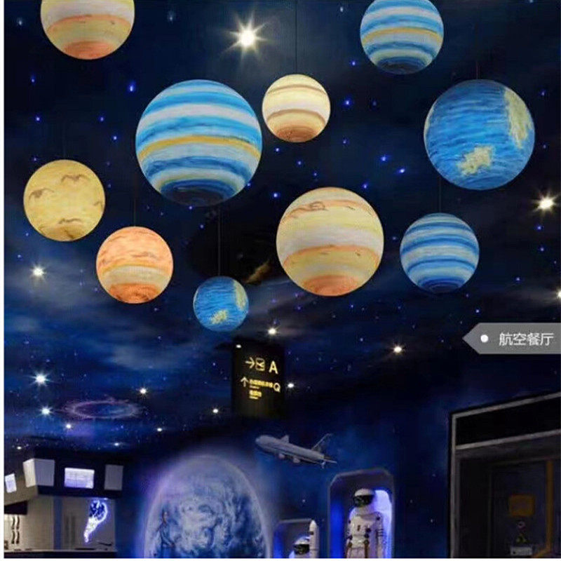婚庆星球吊灯太阳月球星空顶婚礼舞台网红店铺酒吧餐厅幼儿园装饰